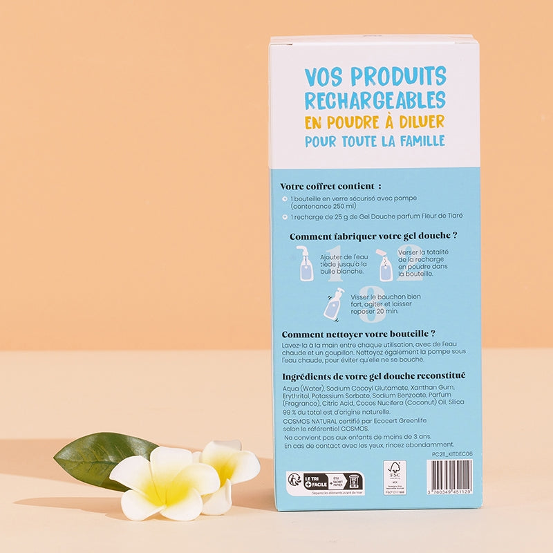 Kit découverte gel douche fleur de tiaré