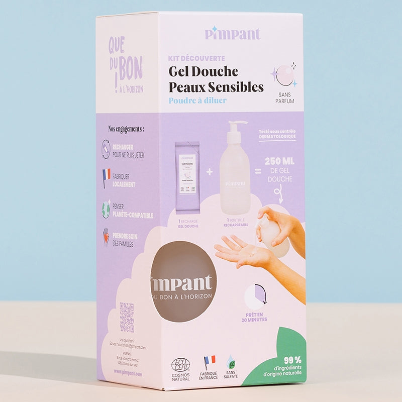 Kit découverte gel douche sans parfum