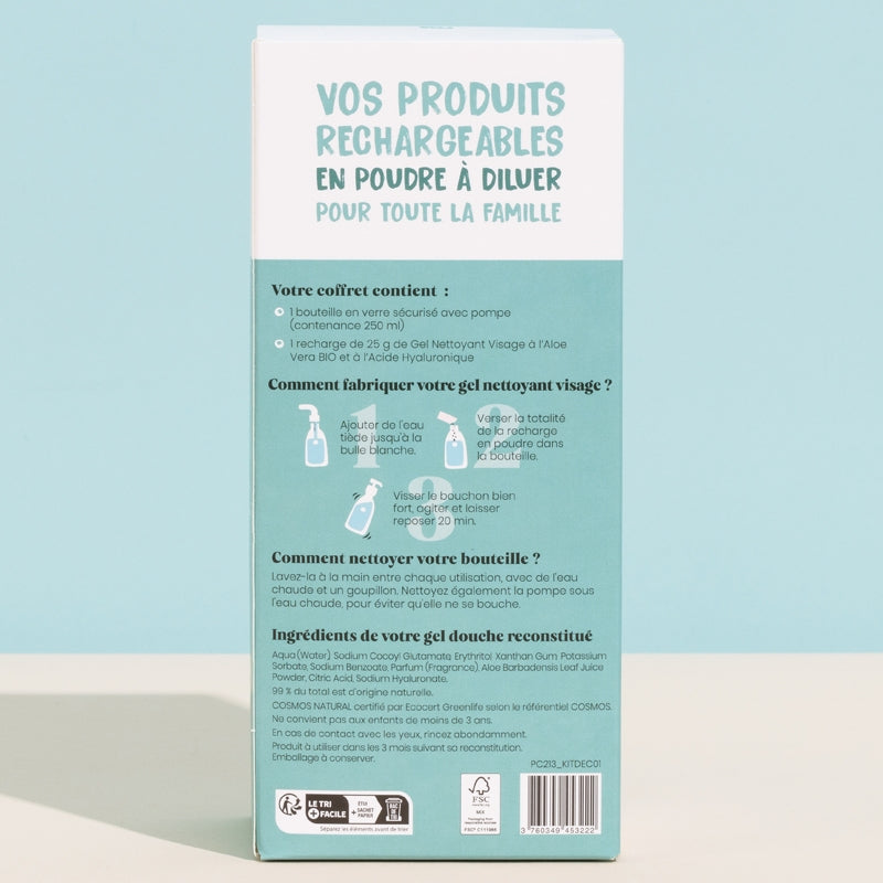 Kit découverte gel nettoyant visage aloe vera