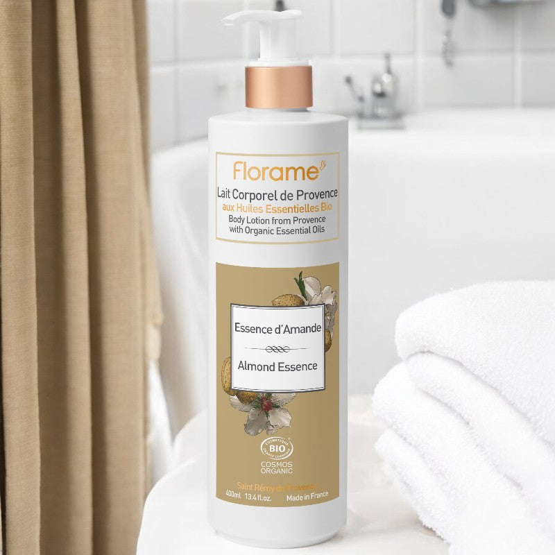 Florame - Lait corporel BIO essence d'amande 400ml