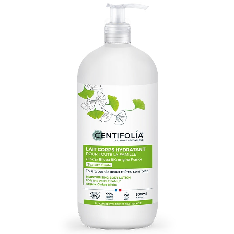 Centifolia - Lait corps hydratant famille BIO ginkgo biloba 400ml