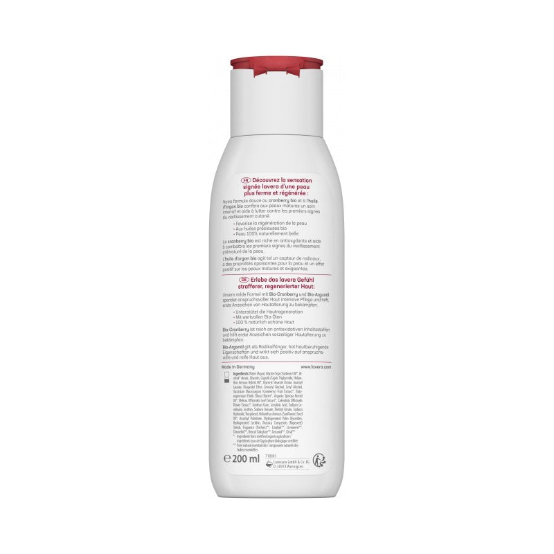 Lait crème régénérant BIO cranberry & argan