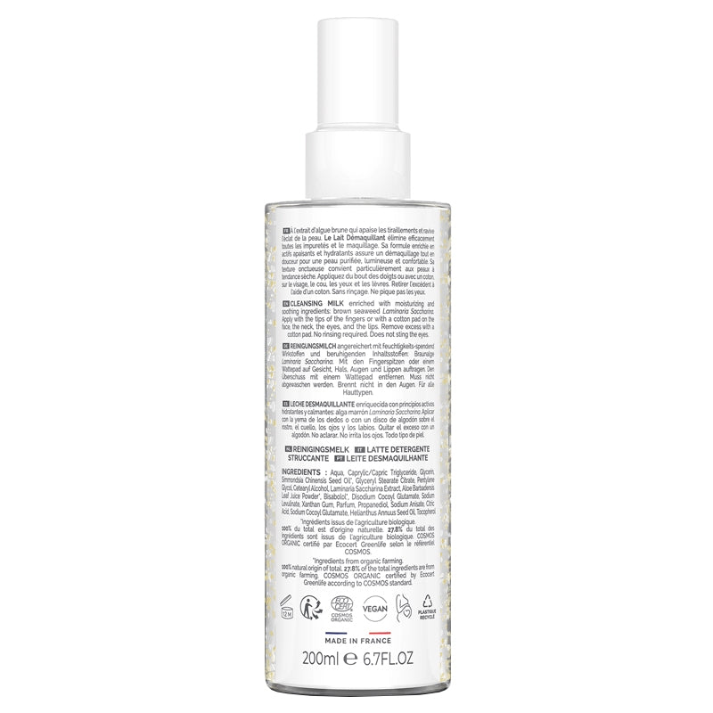 Lait démaquillant BIO algue brune