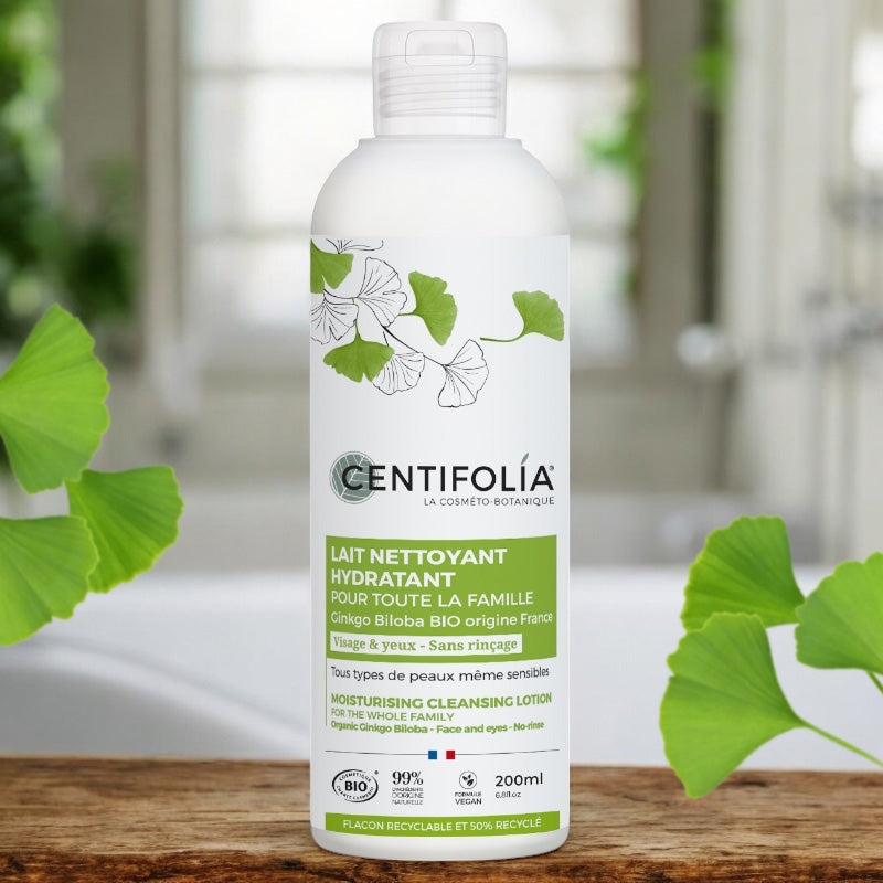 Centifolia - Familien-Feuchtigkeits-Reinigungsmilch Ginkgo Biloba BIO 200ml