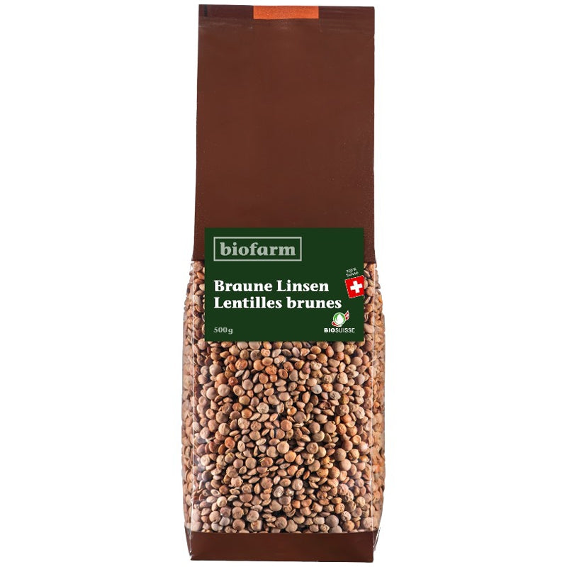 Biofarm - Lentilles brunes suisses BIO 500g
