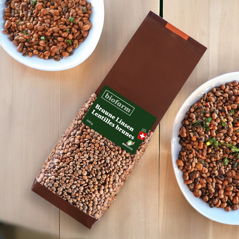 Biofarm - Bio-Schweizer braune Linsen 500g