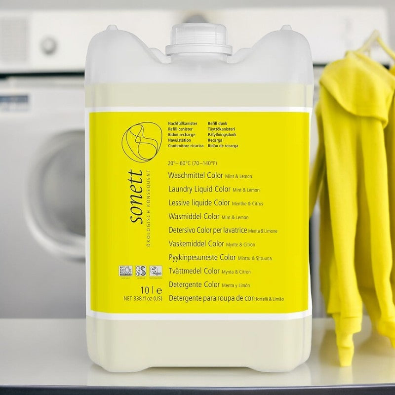 Lessive liquide couleur menthe & lemongrass ECO 10l - Sonett
