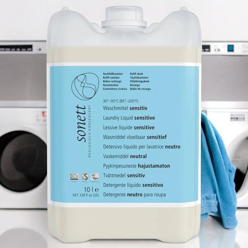Lessive liquide sensitive sans parfum ECO 10l - Sonett