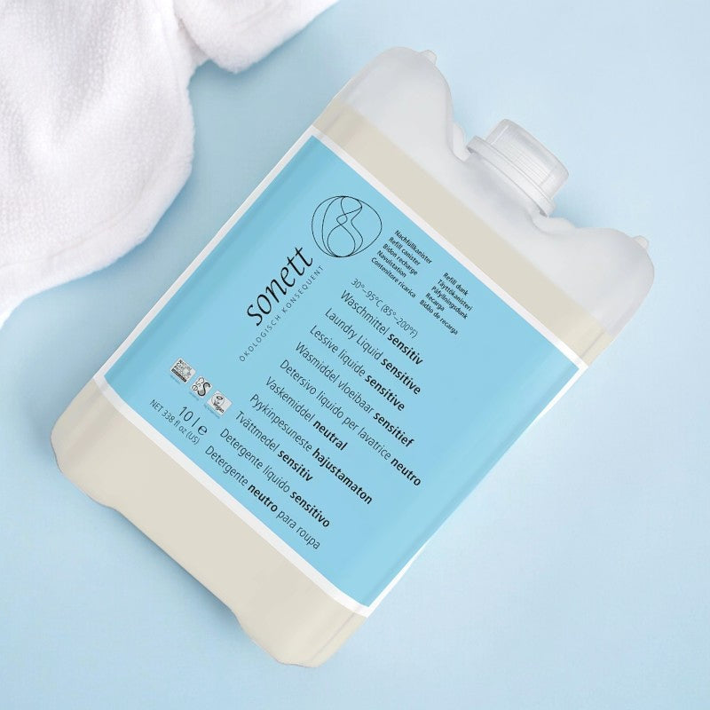 Lessive liquide sensitive sans parfum ECO 10l - Sonett