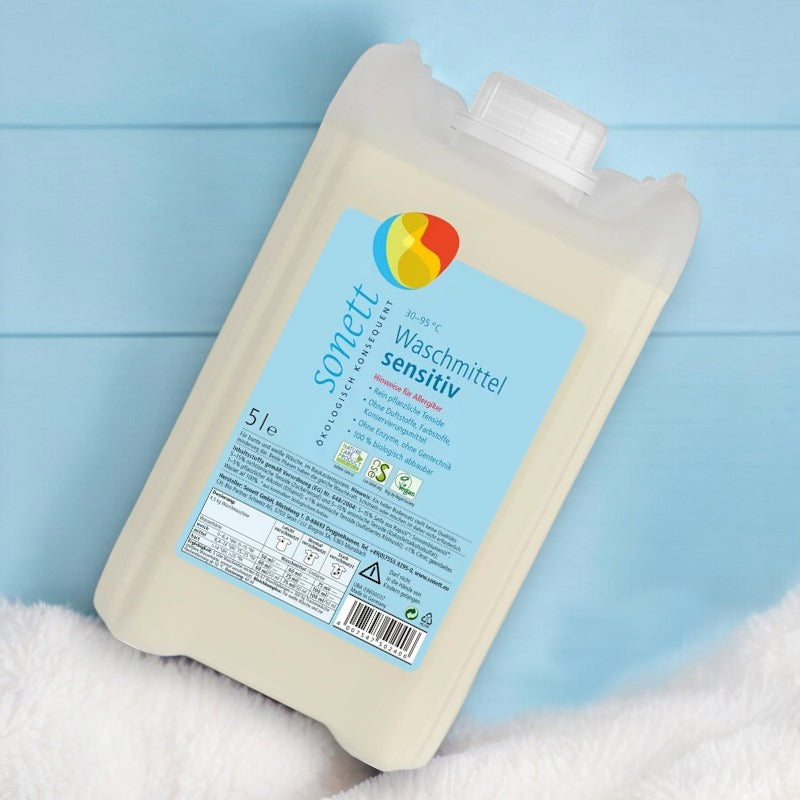 Lessive liquide sensitive sans parfum ECO 5l - Sonett