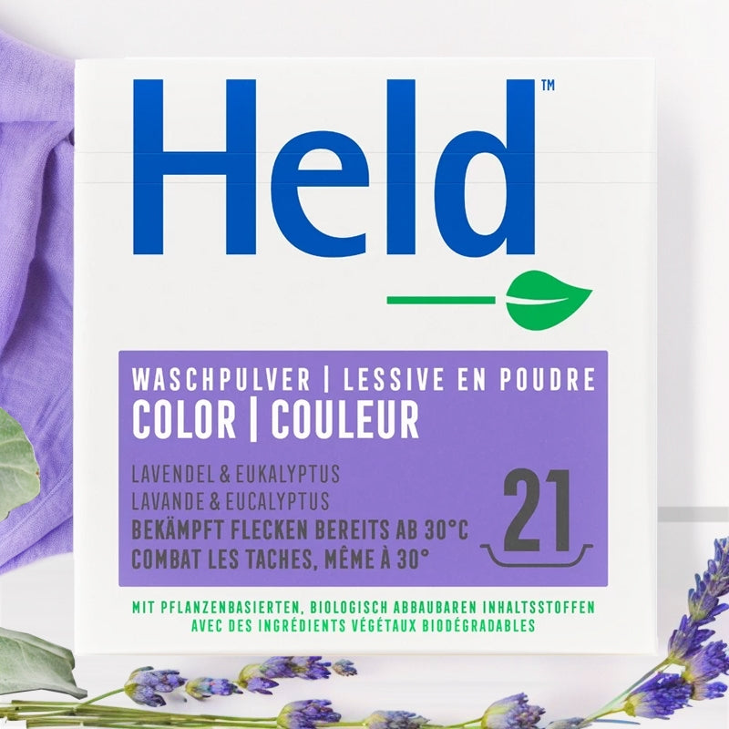 Held - Lessive poudre couleur lavande & eucalyptus 1,575kg