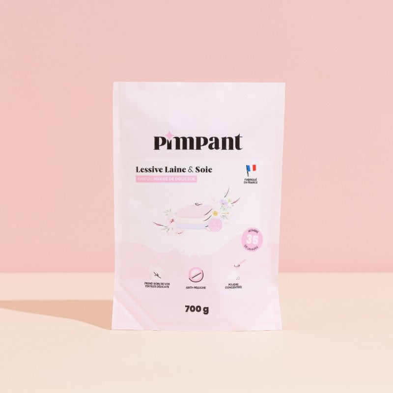 Lessive poudre laine & soie nuage de douceur 700g - Pimpant
