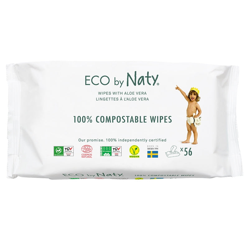 Lingettes bébé enrichies à l'aloe vera ECO sans parfum