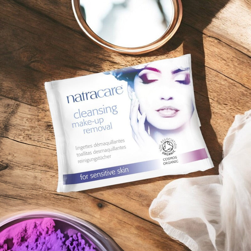 Bio-Make-up-Entfernungstücher, Mandel & Aprikose - 20 Stück - Natracare