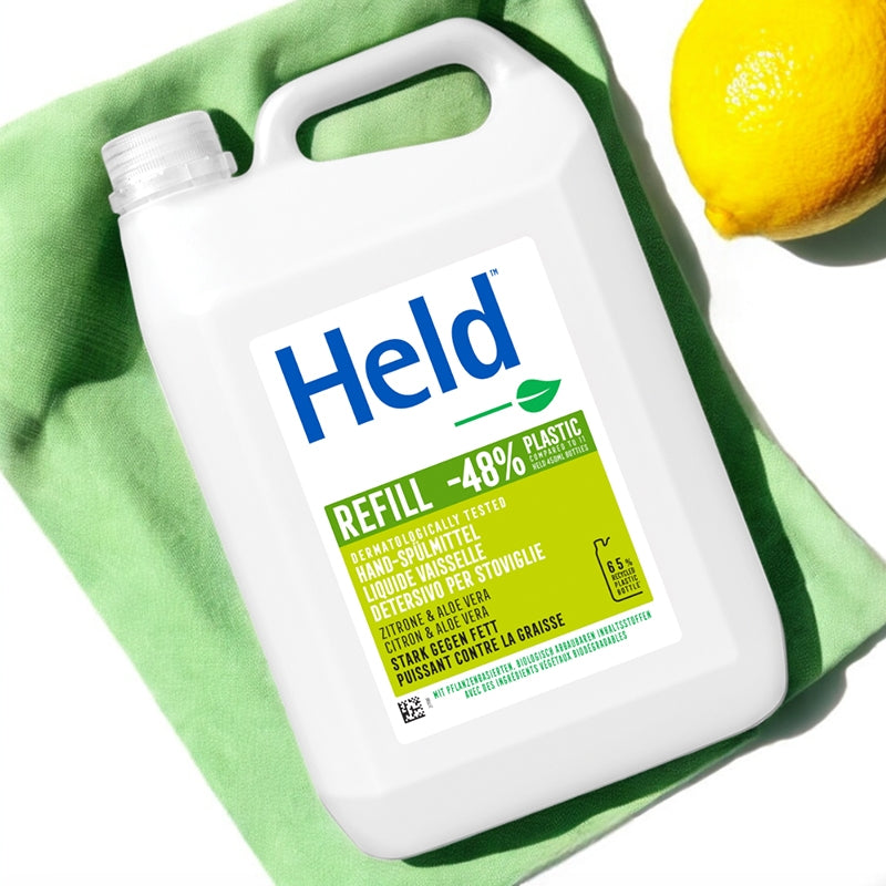 Held - Liquide vaisselle écologique citron & aloe vera 5l