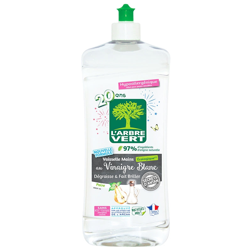 Liquide vaisselle écologique vinaigre blanc & poire