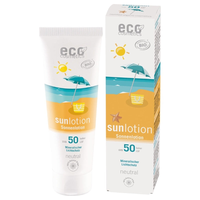 Eco Cosmetics - Sonnenlotion neutral Gesicht & Körper LSF 50 BIO 125ml