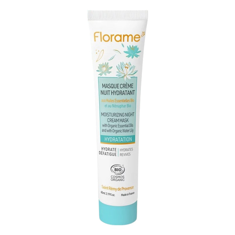 Florame - Feuchtigkeitsspendende Nachtcreme-Maske Seerose BIO 65ml