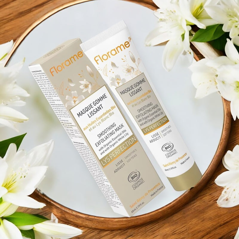 Florame - Masque gomme lissant BIO lys blanc 65ml