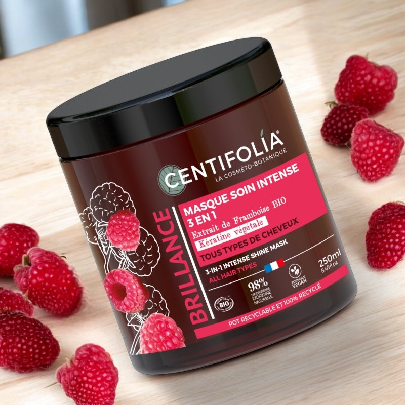 Centifolia - Masque soin brillance intense 3 en 1 BIO framboise 250ml