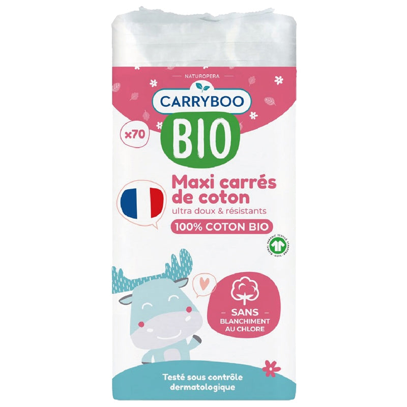 Carryboo - Maxi-Tücher aus Bio-Baumwolle - 70 Stück
