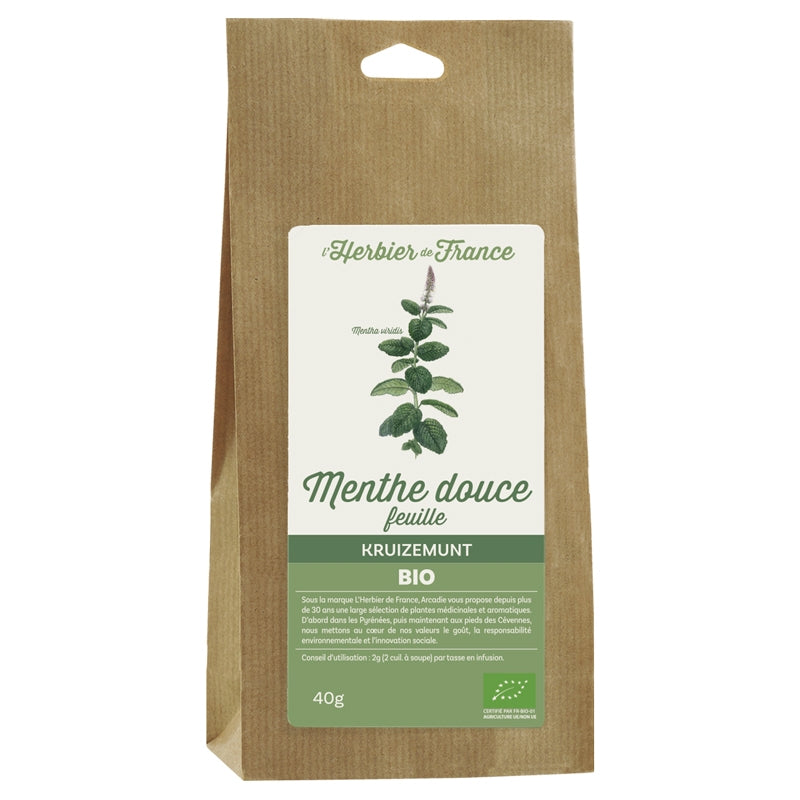 Bio-Grüne Minze - 40 g - L'Herbier de France