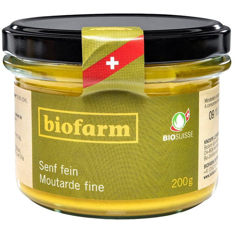 Biofarm - Moutarde fine suisse BIO 200g