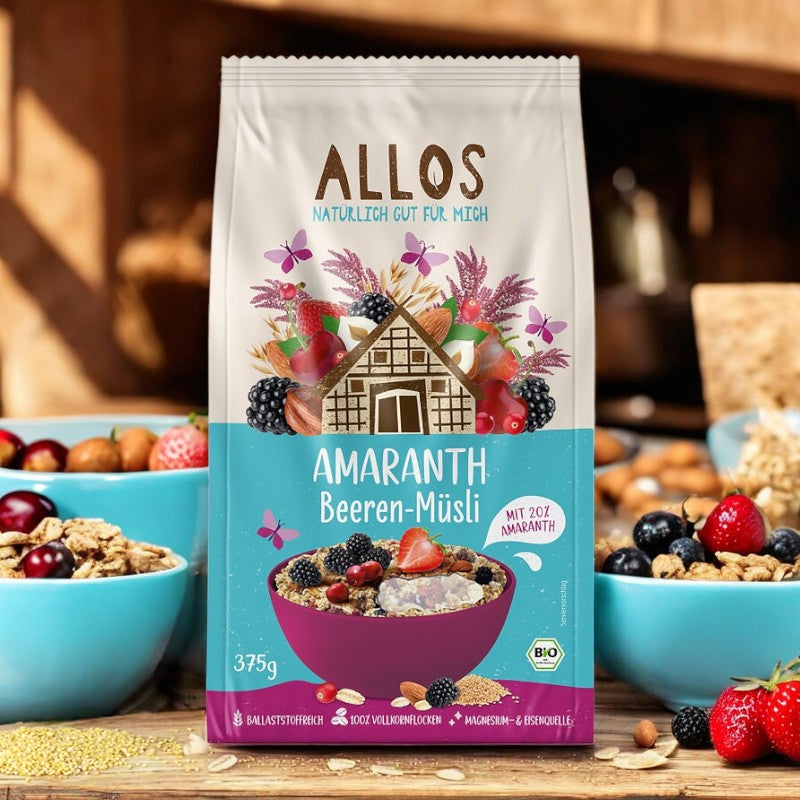 Allos - Müsli Amaranth & rote Früchte BIO 375g