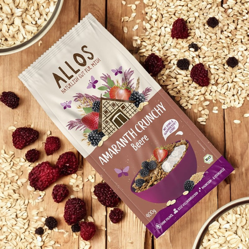 Allos - Müesli croustillant amarante & fruits rouges BIO 400g