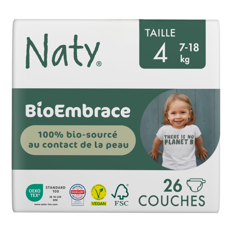 Couches jetables BioEmbrace Taille 4