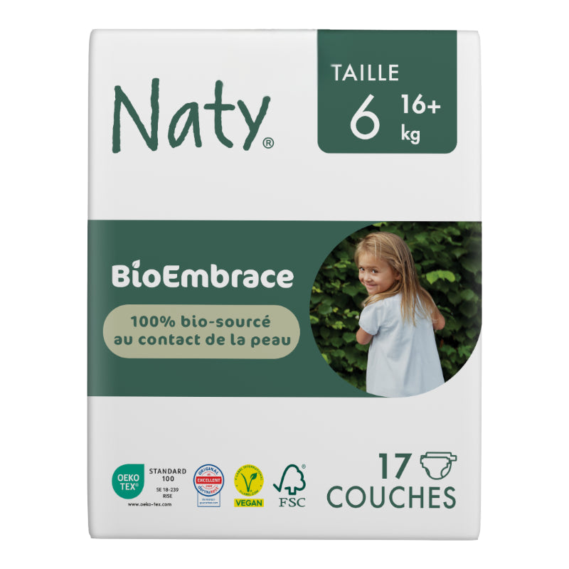 Couches jetables BioEmbrace Taille 6 et plus