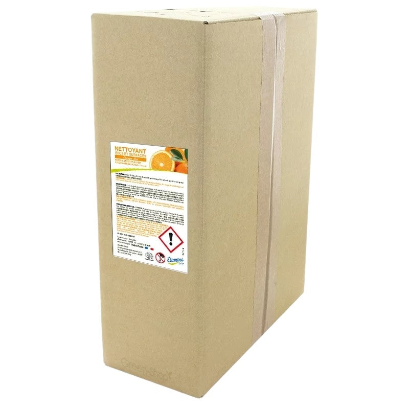 Etamine du Lys - Nettoyant sols & surfaces sans traces écologique orange 10kg