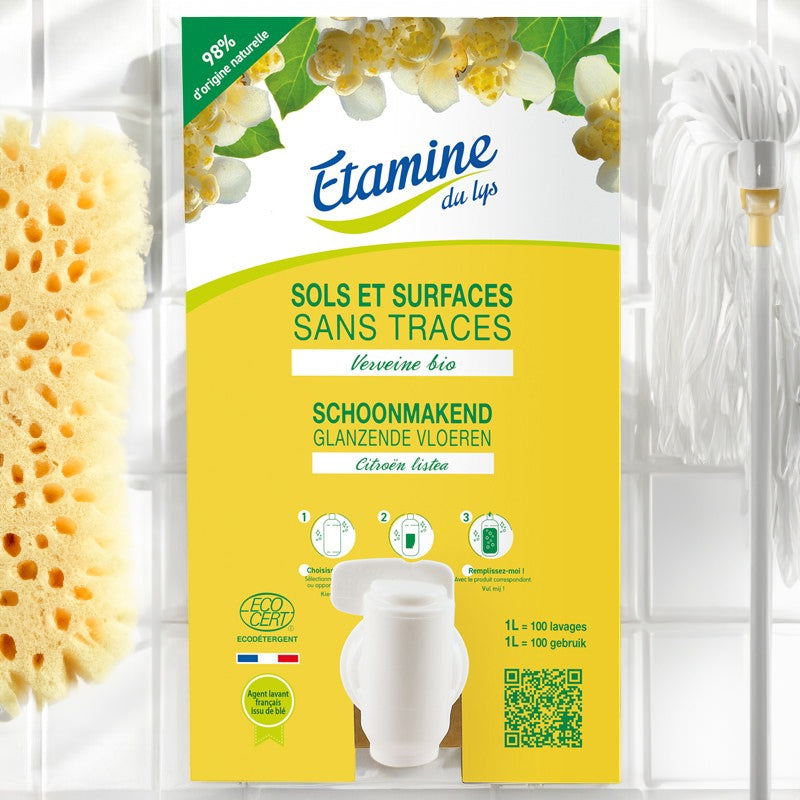 Etamine du Lys - Nettoyant sols & surfaces sans traces écologique orange 10kg