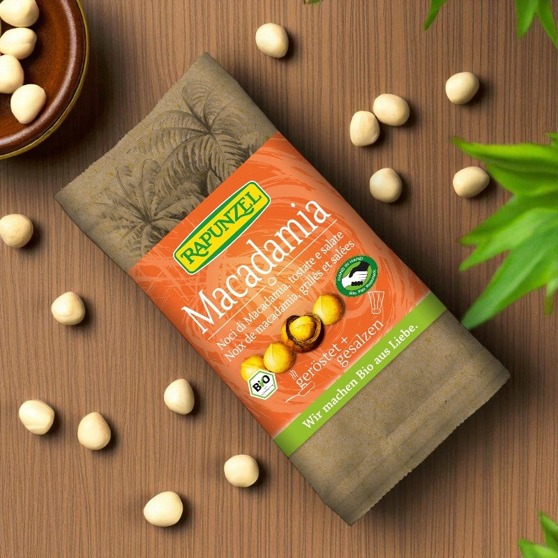 Bio-Macadamianüsse, geröstet und gesalzen - 50 g - Rapunzel
