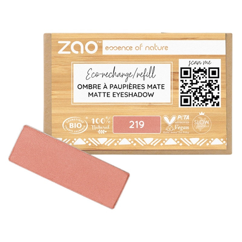 Ombre à paupières mate Rose terracotta N°219 BIO (Recharge)