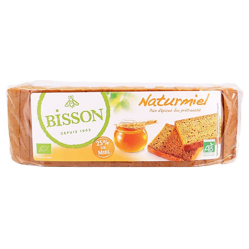 Bisson - Pain d'épices prétranché avec 25% de miel "Naturmiel" BIO 300g