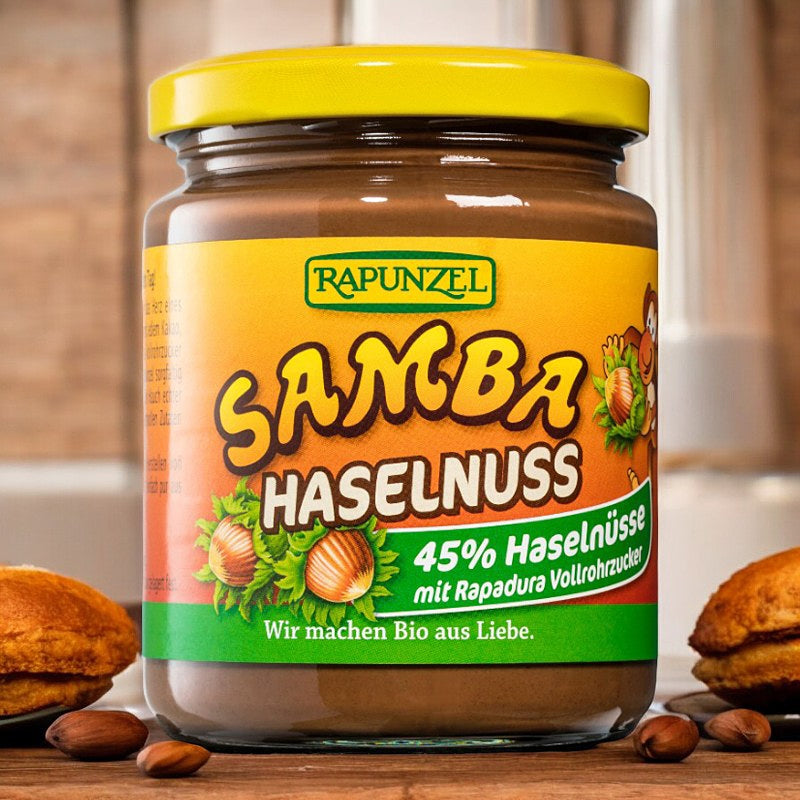 Samba Bio-Schokoladen-Haselnuss-Aufstrich - 250 g - Rapunzel
