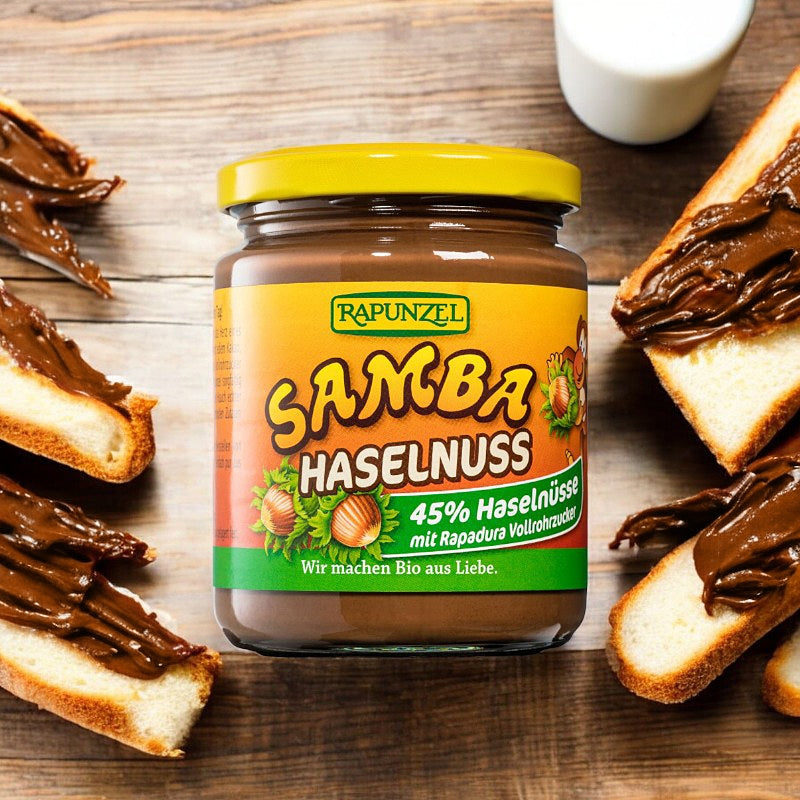 Samba Bio-Schokoladen-Haselnuss-Aufstrich - 250 g - Rapunzel