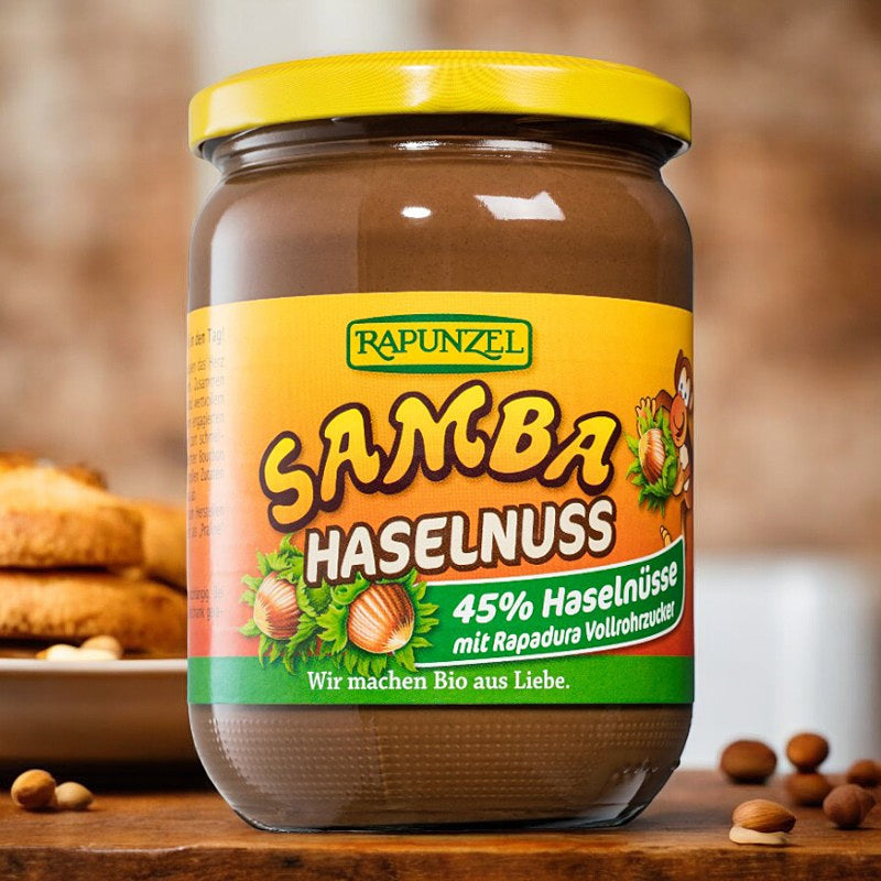 Samba Bio-Schokoladen-Haselnuss-Aufstrich - 500 g - Rapunzel