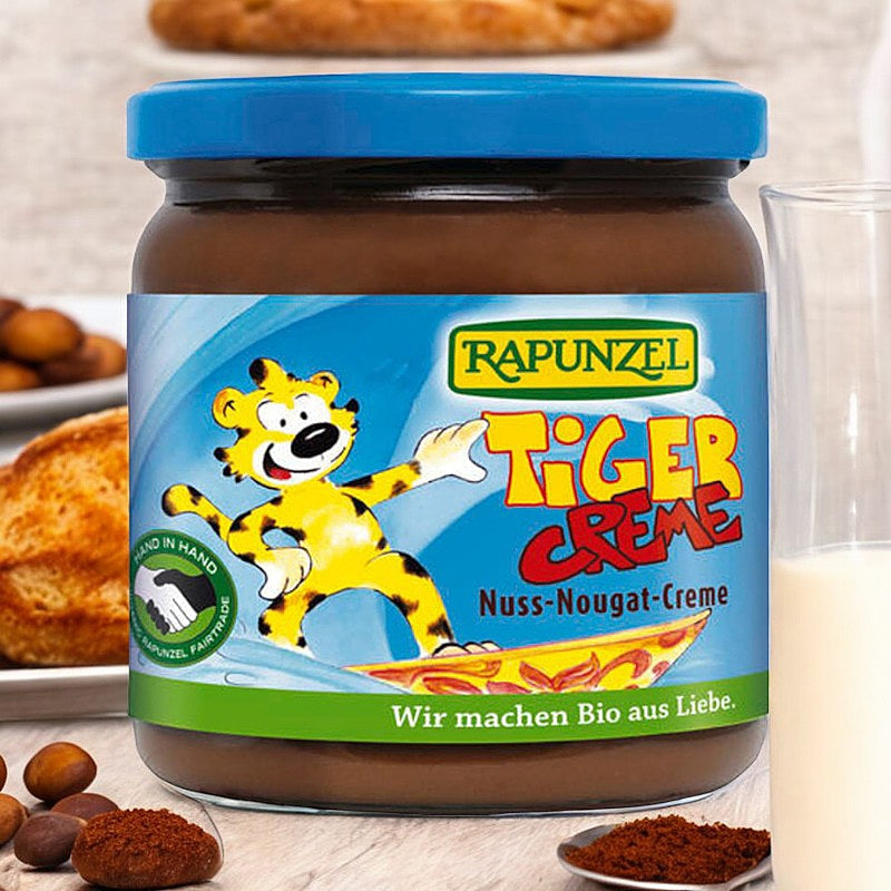 Pâte à tartiner chocolatée aux noisettes Tiger BIO