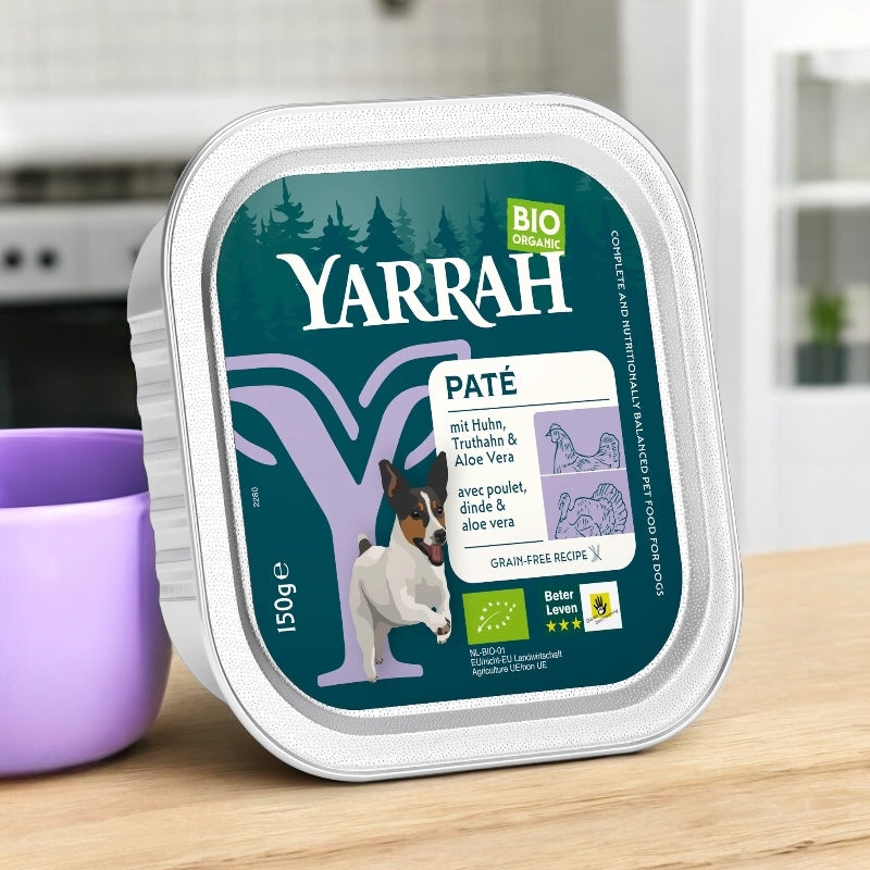Pâté poulet & dinde avec aloe vera pour chien BIO