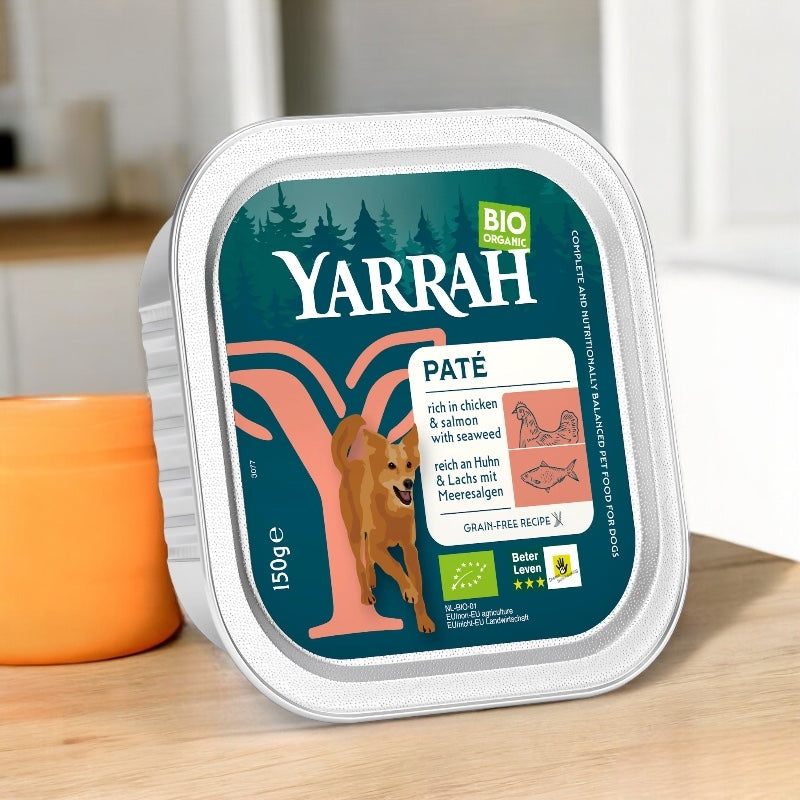 Pâté poulet & saumon pour chien BIO
