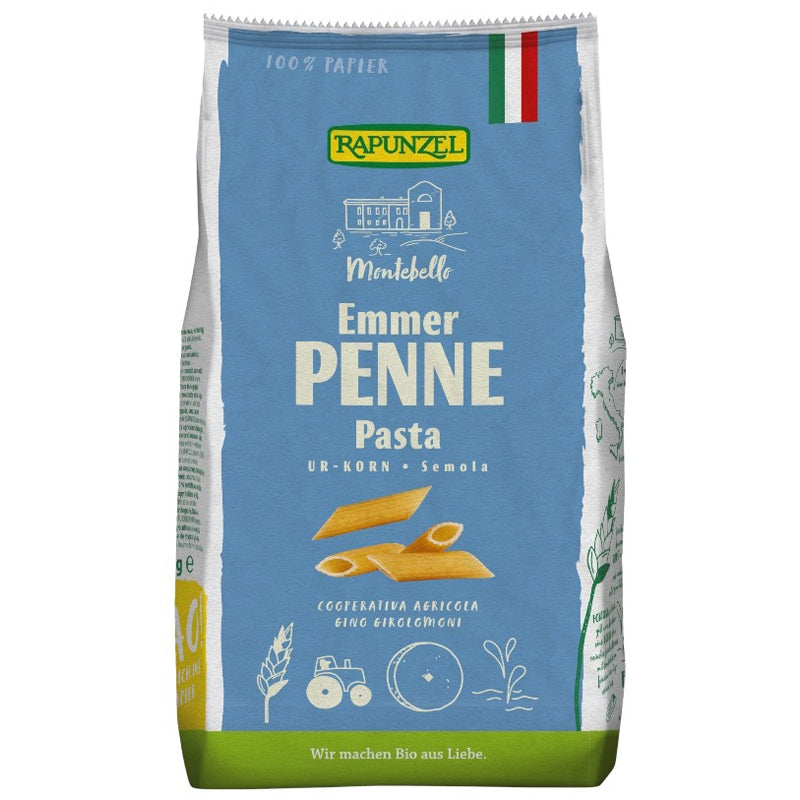 Penne au blé amidonnier semola BIO