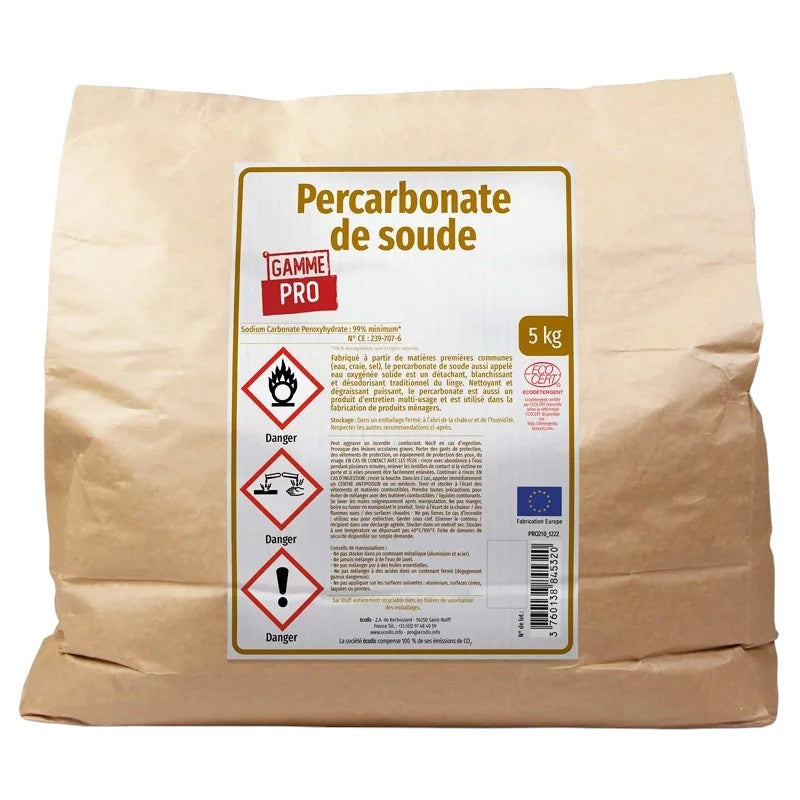 Percarbonate de soude 5 kg - La Droguerie Écologique