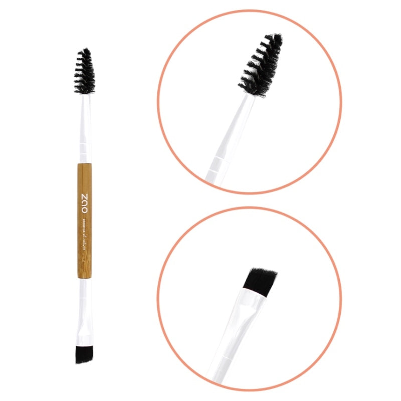 Pinceau bambou sourcils duo