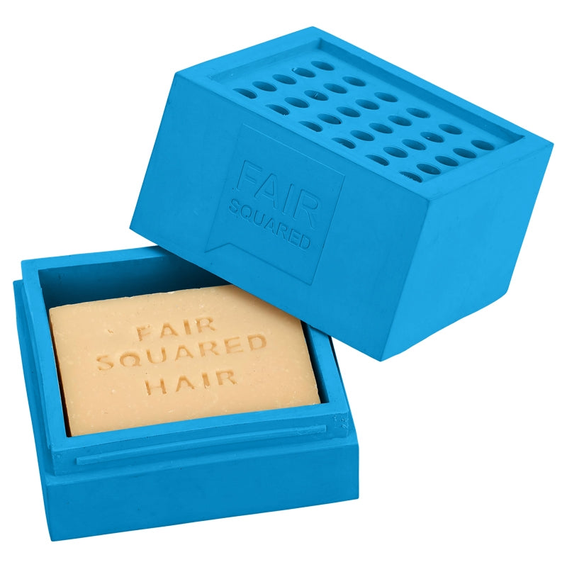 Fair Squared - Blauer Seifenhalter aus Naturkautschuk 1 pièce