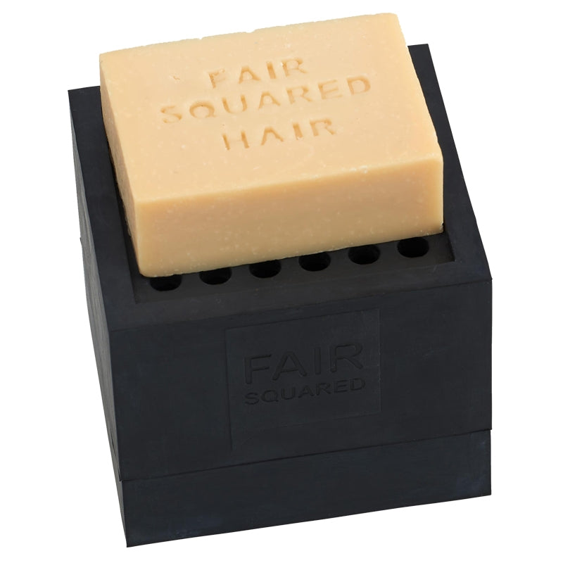 Fair Squared - Schwarze Seifenhalter aus Naturkautschuk 1 pièce