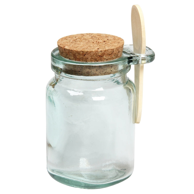 Ah Table ! - Pot à condiment verre recyclé 250 ml couvercle liège