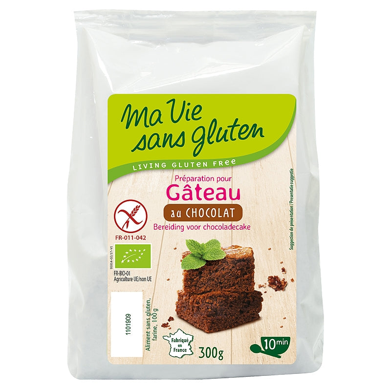Bio-Schokoladenkuchenmischung - 300 g - Mein glutenfreies Leben