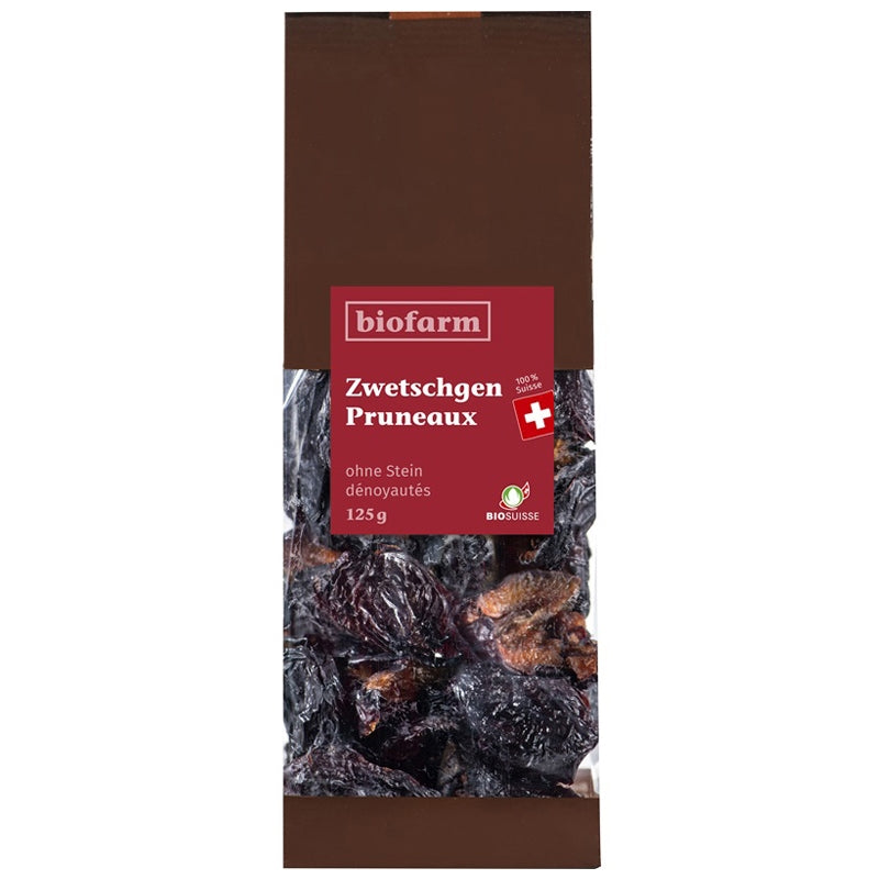 Biofarm - Pruneaux dénoyautés suisses BIO 125g